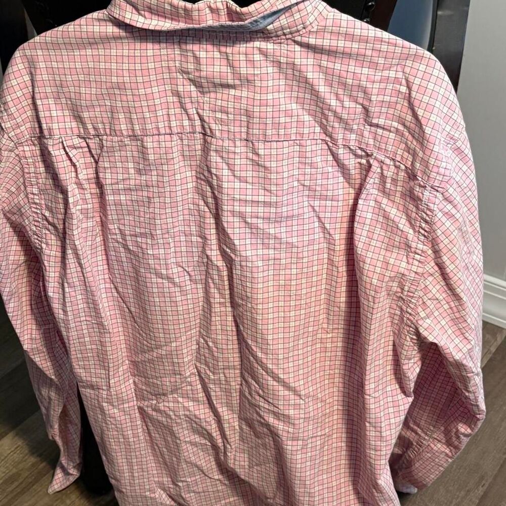 Tommy-hilfiger Men's Pink and Red Shirt - Picture 2 of 2